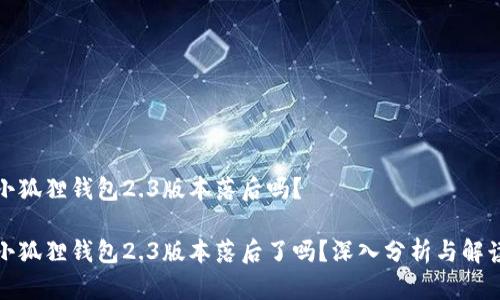 小狐狸钱包2.3版本落后吗？

小狐狸钱包2.3版本落后了吗？深入分析与解读