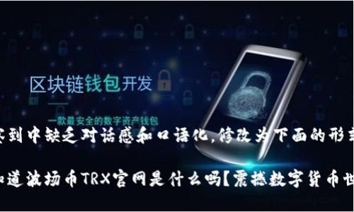 观察到中缺乏对话感和口语化,修改为下面的形式
你知道波场币TRX官网是什么吗?震撼数字货币世界!
