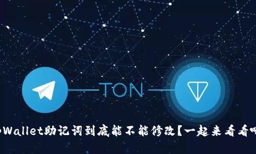 tpWallet助记词到底能不能修改？一起来看看吧！